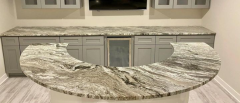 Fantasy Brown Quartzite Half Circle Island