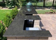 Black Pearl Granite Countertop for Outdoor Bar
