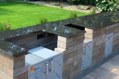 Poolside Outdoor Grill with Granite Countertop