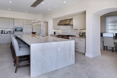 Quartzite Countertops Waterfall Island