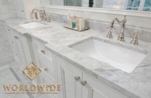 Super White Granite Bathroom