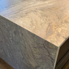 Double Waterfall Quartzite Countertops in Cleveland
